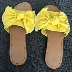 Yellow bow slides